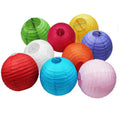 Festival Ramadan Decorative Wedding Party Round Foldable Lampion Hanging Rice Paper Steel Wire Custom Logo Lantern