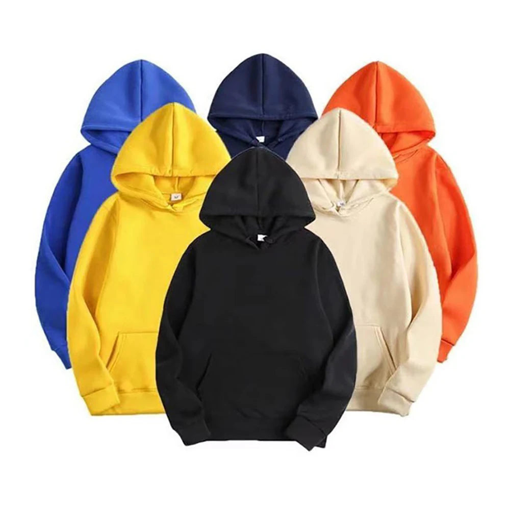 2026 Winter Promotional Fleece USA S-L Cheap Hoodie Joggers Plain Sweatshirts Set for Sublimation