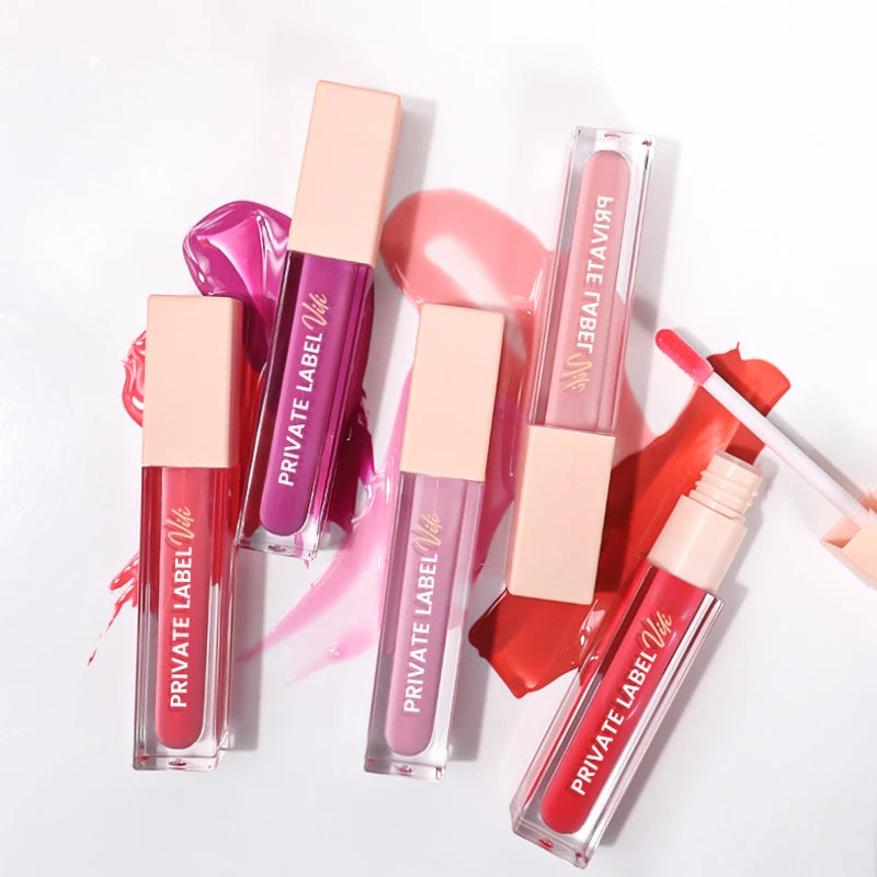 High Shimmer Lip Gloss Custom Your Logo Wholesale Matte Lipgloss Best Selling Lip Gloss Makeup