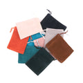 Velvet Customized Suede Pouch Wholesale Flocking  Drawstring Pocket  Necklace Packaging Bag Jewelry Accessories