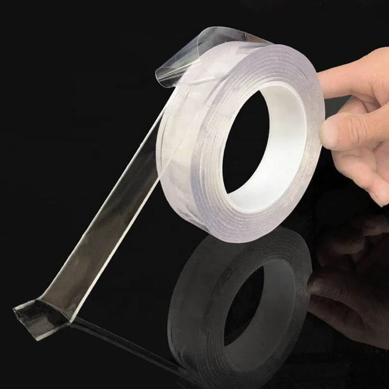High Sticky Multifunctional Adhesive Removable Reusable Washable Nano Tape Double PU Gel Grip Nano Tape