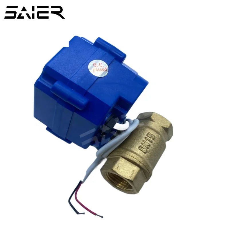 1/2 Inch Mini Electric Motorized Ball Valve for Water Control 2 Way Motorized Valve