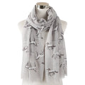 All the Beautiful Horses Perfect Print Equestrian Scarf Horse Animal Print Women's Scarf Shawl Wrap Lightweight