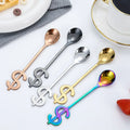 Creative Dollar Shaped Handle Stainless Steel Coffee Spoon Flatware Tea Spoon Silverware Long Handle Stirring Spoon Cutlery