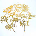 High-end Delicate Thanksgiving Day Series Acrylic Letter Cake Accessories Thanksgiving Cake Topper Cake Decoration