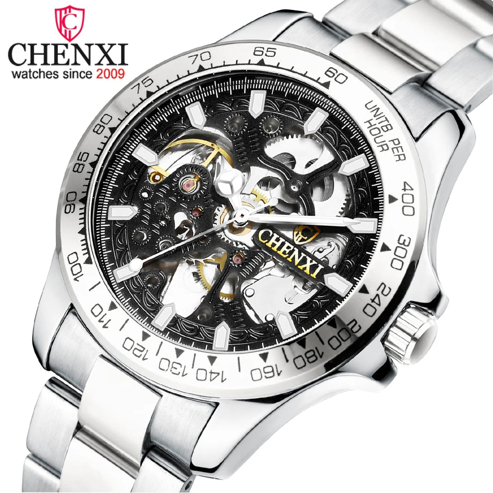 CHENXI 8808B Watch Men Business Luminous Automatic Clock Tourbillon Waterproof Mechanical Watches Top Brand Relogio Mascu