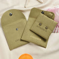 Custom Small Brown Velvet Bag Eco-Friendly Suede Jewelry Pouch for Bracelet Packaging for Crafts Candy Small Items