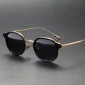 Classic Vintage UV400 Titanium Sunglasses for Men and Women Gold Frame with Tac Lenses Polarized Sun Glasses