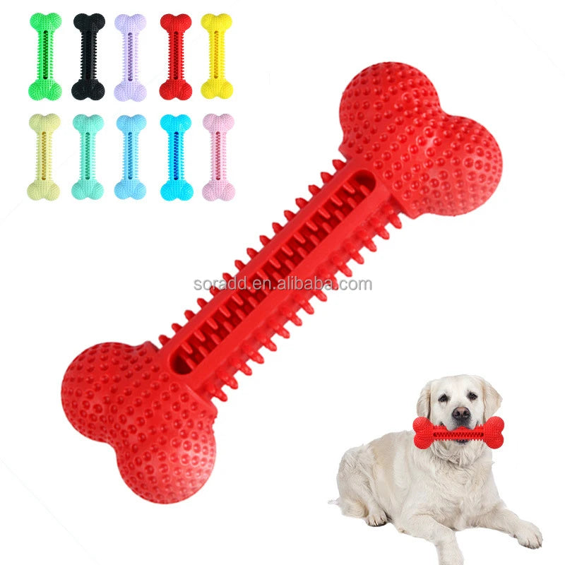 Custom Multi-color Golf Design Nylon Rubber TPR TPE Patent Dog Bone Shape Chew Toys for Dog Teeth Cleaning
