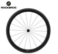 ROCKBROS Carbon Bicycle Wheelset 38mm 50mm Opening Rim R255 Hub Bike Wheel Clincher Tires Cycling Wheel Set Road Bike