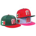 Unisex Mexican Hip Hop Cap Embroidery logo Hip Hop Cap Flat Brim Snapback Hat