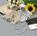 Hot Sale Snap Lock Bullet Head Seal Tag Hang Tag String Plastic Cotton Tag String for Garment