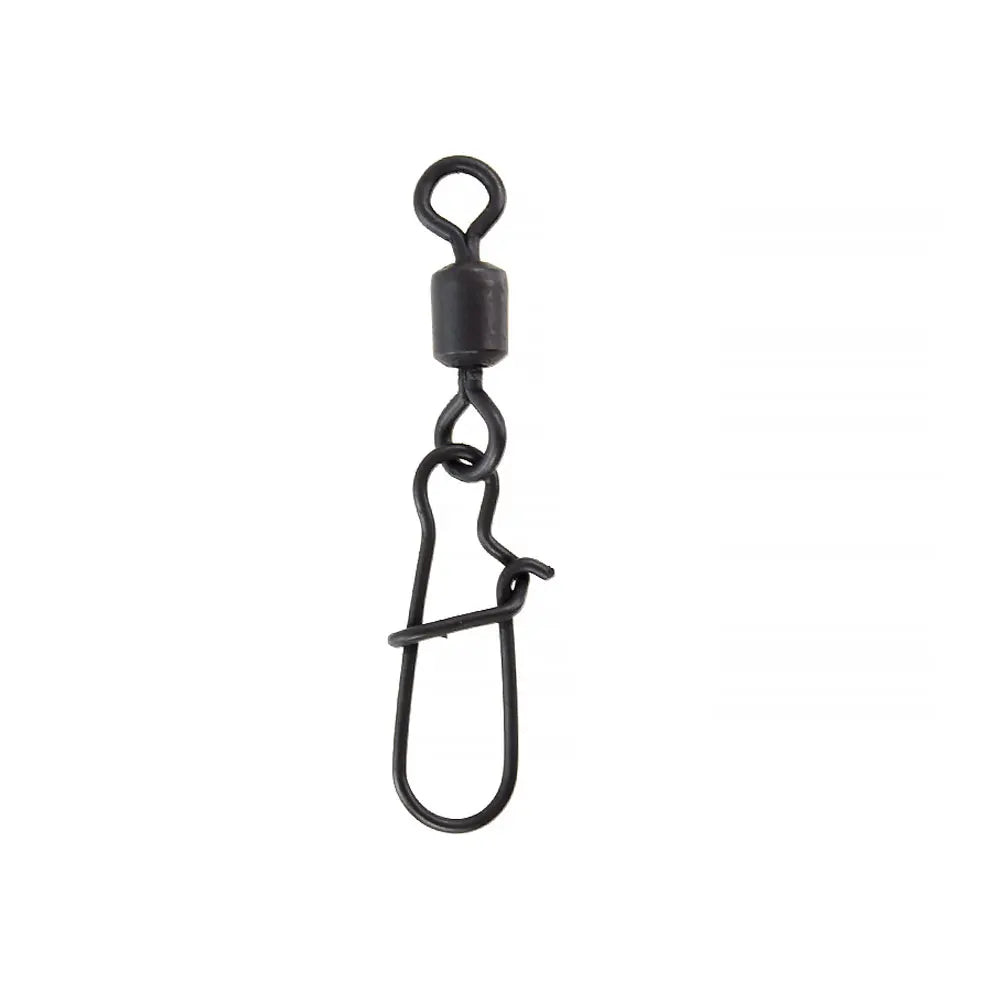 500 Piece Carp Fishing Quick Change Snap Swivel Matt Black for Terminal Fishing Accessories