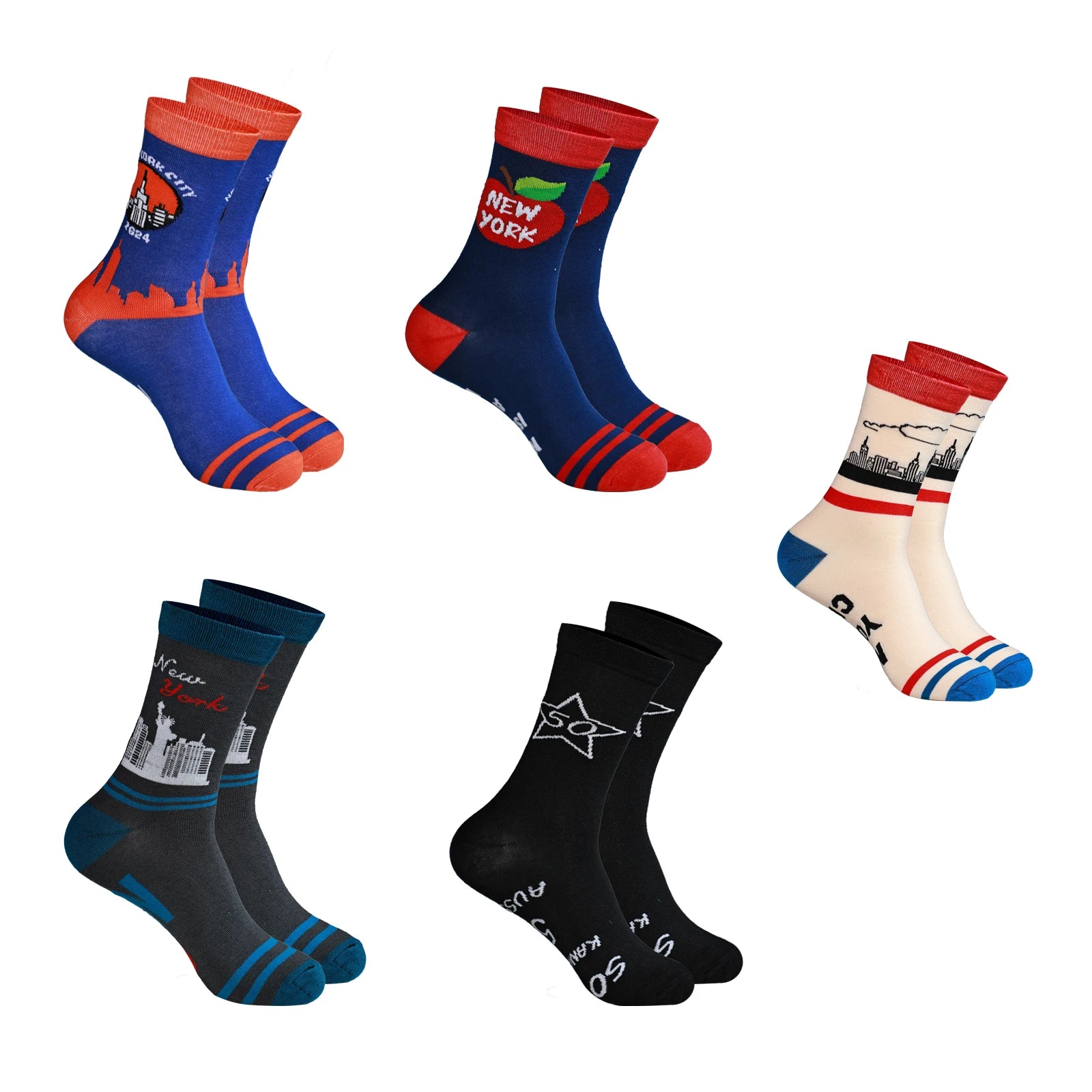 Hot Selling Summer Fun Socks-Anti-Slip Breathable Knitted Custom Logo Sports Socks for Men & Women