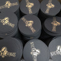 Wholesale Custom Printed Gold Foil Beer Coasters Cheap Kraft Drink Cup Cardboard Stamping Alcoholic Beverages Beverages