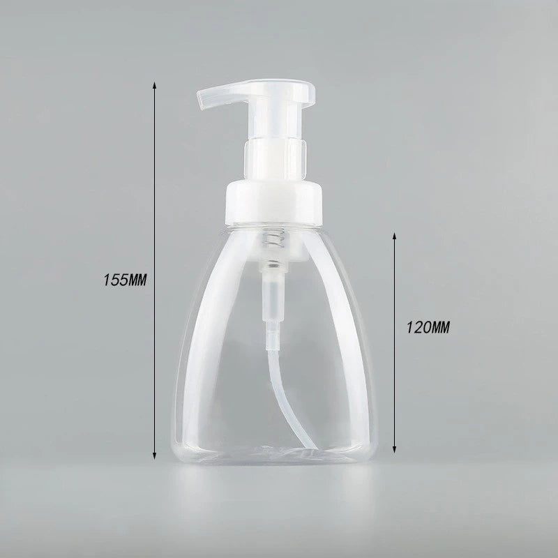 Customizable 250ml High-Capacity Foam Pump Bottle PET Packaging Screen Printing Facial Cleanser Shampoo Sealing Type Pump