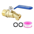 Brass Ball Valve 3/4" Male NPT Inlet Connection with 3/4" Male GHT Water Hose Outlet Manual OEM