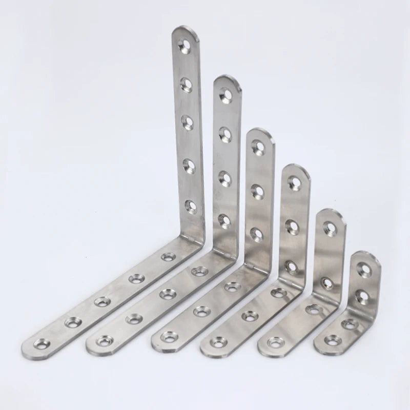 Coxing 90 Degree Right Angle L Shaped Stainless Steel Corner Code  Furniture Strengthening Angle Code