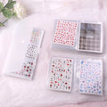 TSZS Portable Nail Sticker Storage Book Transparent Plastic Nail Sticker Collection Holder Nail Stickers Showing Shelf