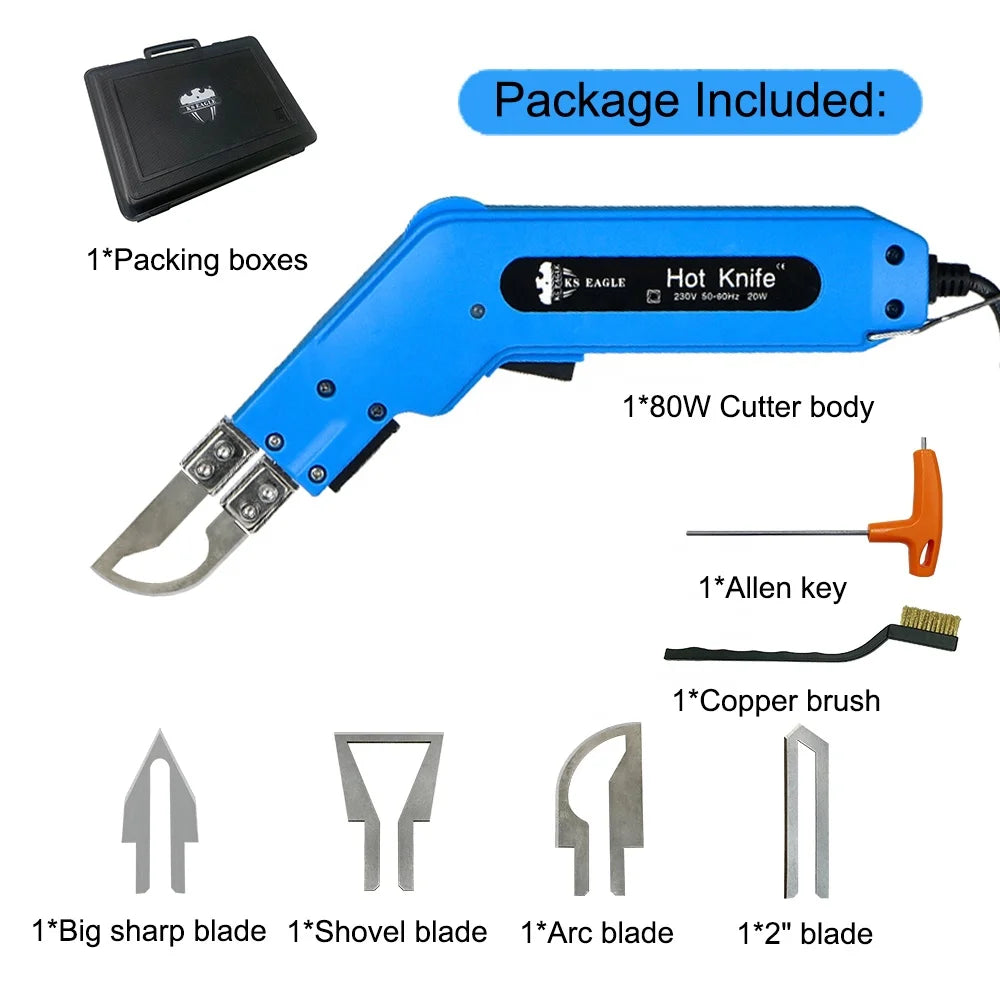 Professional Electric Knife Kit Fabric Cutter Knife Webbing BeltsThermal Cloth Cutter Rubber Rope Cutter Hot Scissors Fabric
