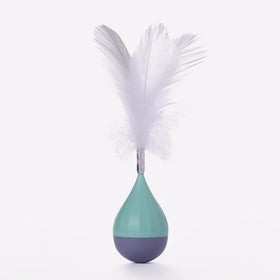 RTS Hot Sale Cat Product Wish LAZADA Ebay Fine Packing Gift Box ABS Feather Tumbler Cat Toy Pet Luxury Toys