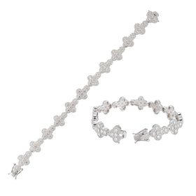 New Design 925 Sterling Silver Micro Pave Hiphop Iced Out Jewelry Vvs Moissanite Diamond Bracelets Men Cross Bracelet