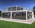 Customized Portable Prefab Office Building Steel Container with Glass Wall for Indoor School Mining Area or Workshop Use