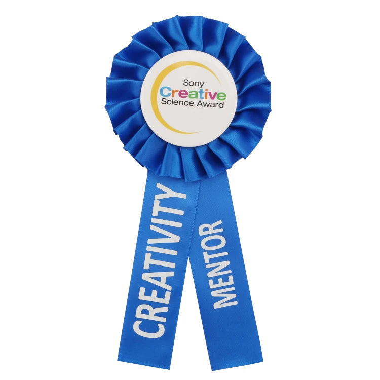 Multipurpose for All Occasions Party Award Gold Foil Printed Satin Ribbon Badge-100% Polyester Recycled Birthday Boy Girl