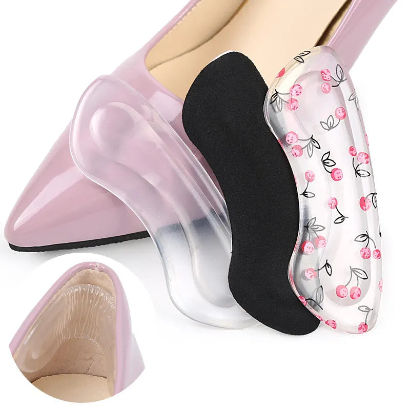 Anti-wear Stick Half-yard Pad Heel Patch Thick GEL Insole Heel Stick Anti-drop Foot