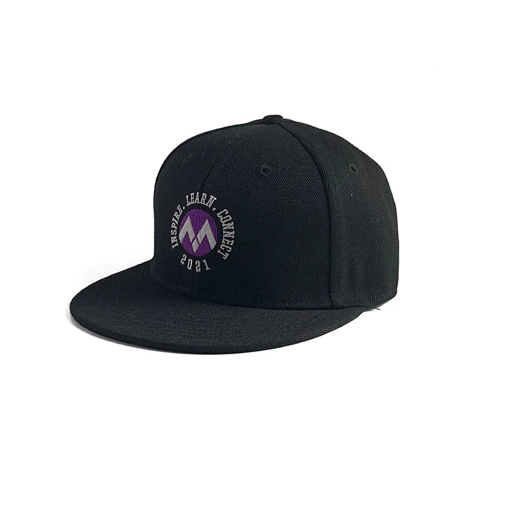 Custom Printed Logo Embroidery Letter Hat Hip Hop Fitted Flat Brim Snapback Cap