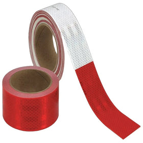 Original for 983D Grade Reflective Tape Warning Red White Truck Use Waterproof Acrylic Adhesive Polyester Material Single Sided