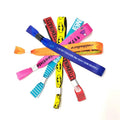 Customized logo Printed Wrist Bands Wristband Colorful Woven Wristbands for Concert Car Clubs