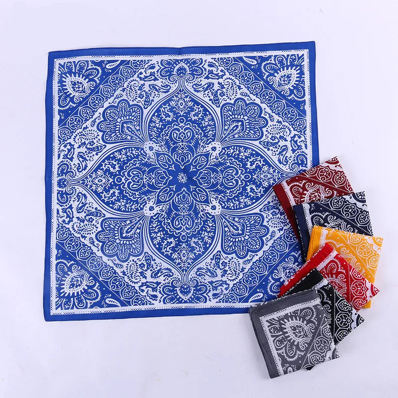 Wholesale Multifunctional Floral Paisley Head Scarf Cotton Bandana Turban for Women and Men