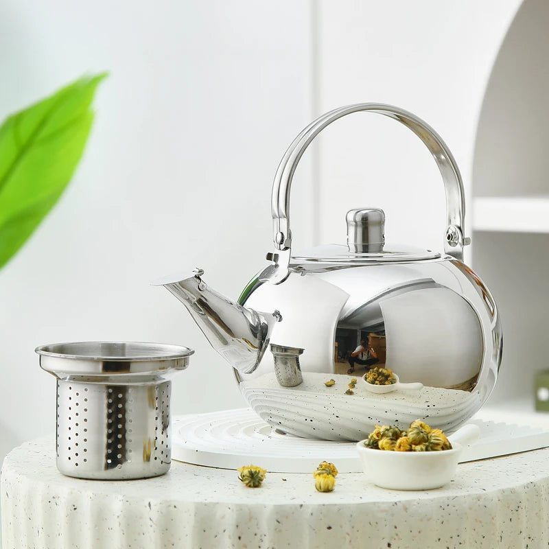 Zhenneng Wholesale Hot Sale Stainless Steel Water Kettle 1.3L Tea Pot Wireless Boiling Water Stove Whistling Tea Kettle