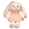 Creative Dressed Stuffed Bunny Rabbit Lovely Bunny Plush Toys with Long Ears Fluffy Rabbit Plush Toy Girl's Birthday Gift
