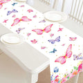 Colorful Butterfly Pattern Polyester Table Runner Printed Modern Style for Birthday Parties Family Restaurants Hotels Home Decor