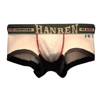 AILIHENG- E002  New Design Men's Boxer Underwear Breathable Loosen Briefs Fashion Letter Summer Underhants