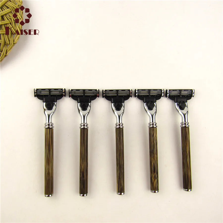 3 Blade Ec-friendly Bamboo Shaving razor