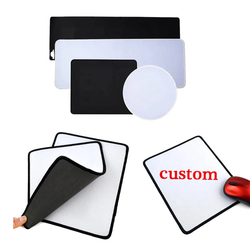 Popular Foldable Gaming Mouse Pad Sublimation Blank Neoprene Rectangle Mouse Pad MegaBDM