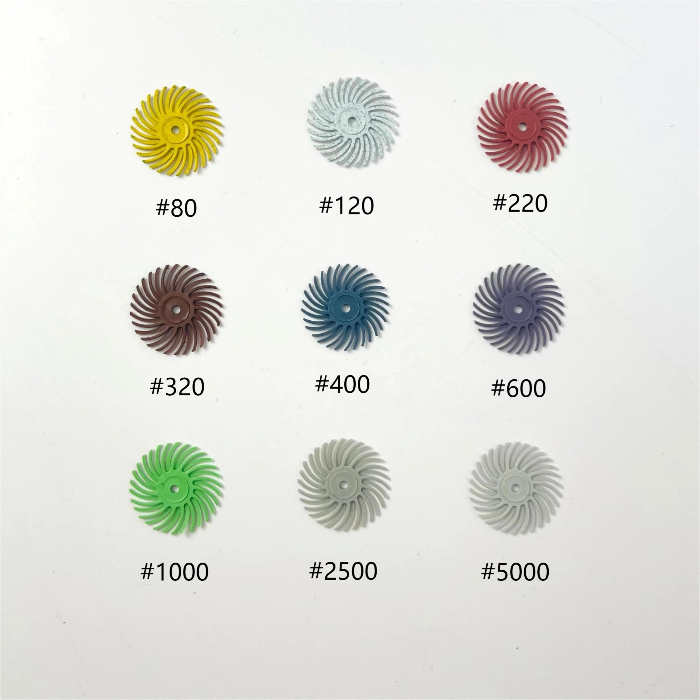 1 Inch Radial Bristle Disc Kit 3mm Shank High Detail Grinding Wheel for Jewelry Metal Polishing Customizable OEM for Rotary
