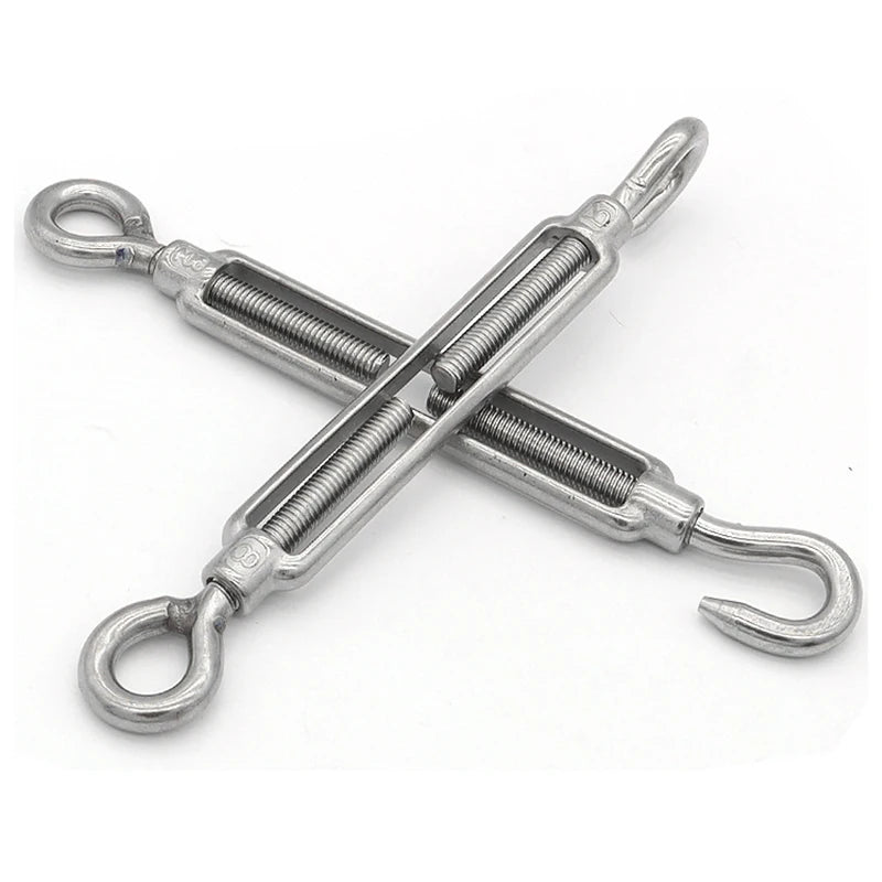 304 Stainless Steel Galvanized Wire Rope Turnbuckle Box Packaging Hardware Kit with Open Body M4-M24
