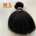 2026 Virgin Yak Hair Yak Tail Hair Natural Black Color 10''-12'' Sample Order 100g