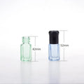 Wholesale 3ml 6ml 12ml Octagon Essential Oil Roll on Glass Bottle With Wood Grain Cap for Cosmetic Pperfume MegaBDM