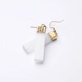 New Gem Earrings Natural Selenite Tip Earrings Fashion Ladies Ear Jewelry Customization