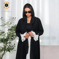 Zaynab Kimono Long Sleeve Abaya Wholesale Women Dubai Ramadan Turkish Abaya Women Muslim Dress Kimono