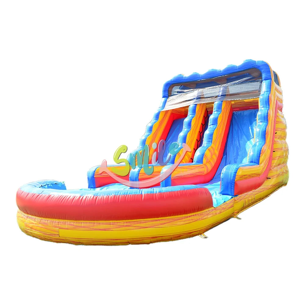 Dual Lanes Commercial Inflatable Water Slides for Kids New PVC Pool Slide