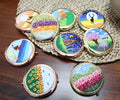 Hand Embroidery Kits with Embroidery Hoop Folding Makeup Mirror  Flower Mirror Embroidery Kits