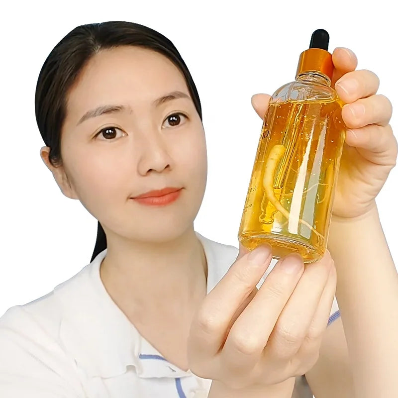 Face Serum Ginseng Seaweed Vegan Anti-Wrinkle Niacinamide for Liquid Moisturizing Skin Brightening Private Label