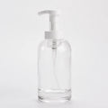 350 ml 12 oz Thickening Transparent Glass Foaming Lotion Soap Dispenser With White Plastic Hand Pump