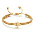 Hamsa Hand Eye Beads Charm Lucky Geometric Adjustable Braided Rope Chain Bangles Bracelet for Women Men Gift